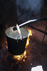 Image showing cooking of fresh milk