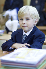 Image showing Boy in classroom - primary school