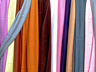 Image showing Colorful scarves