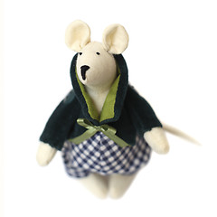 Image showing Mouse - handmade soft toy