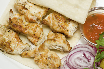 Image showing Chicken - gourmet food close-up