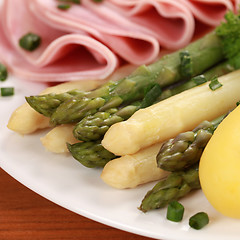 Image showing Cooked Asparagus