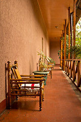 Image showing Chairs on the corridor