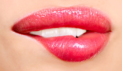 Image showing woman lips