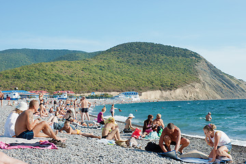 Image showing Beach in the village of Sukkah. Russia