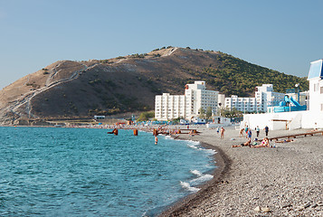 Image showing Beach in the village of Sukkah. Russia