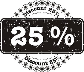 Image showing Stamp Discount twenty five percent