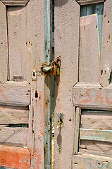 Image showing Shabby Door of Abandoned House