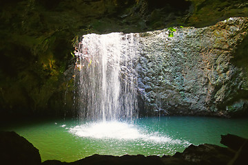 Image showing Natural Arch Waterfall