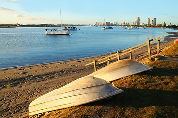 Image showing Southport Broadwater At Sunrise