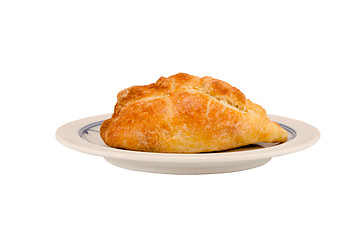 Image showing Karaite pastry stuffed with chop lamb in dish 