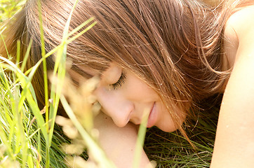 Image showing sleeping woman