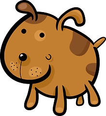 Image showing cartoon illustration of cute spotted dog