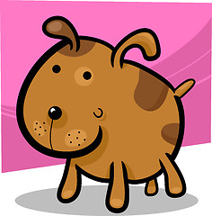 Image showing cartoon illustration of cute spotted dog