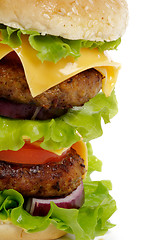 Image showing Tasty Double Cheeseburger