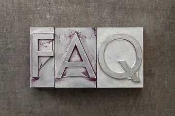 Image showing frequently asked question - FAQ