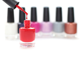 Image showing Nail polish isolated on white background