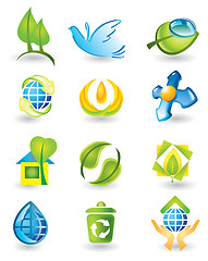 Image showing Set of nature design elements