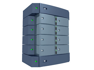 Image showing Dual Server - Light Blue