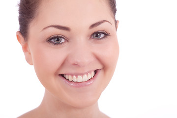 Image showing beautiful young smiling woman with healthy skin 