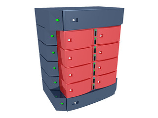 Image showing Dual Server - Red