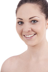 Image showing beautiful young smiling woman with healthy skin 