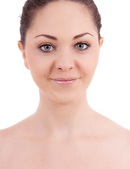 Image showing beautiful young smiling woman with healthy skin 