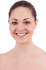 Image showing beautiful young smiling woman with healthy skin 