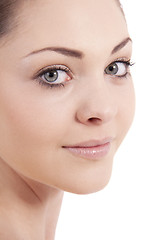 Image showing beautiful young smiling woman with healthy skin 