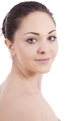 Image showing beautiful young smiling woman with healthy skin 