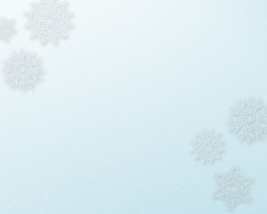 Image showing Snowflake Background