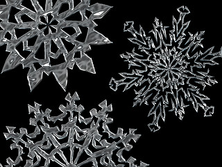 Image showing Snowflake Background 03