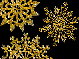 Image showing Snowflake Background 03