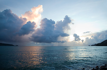 Image showing Beautiful sunset in Thailand