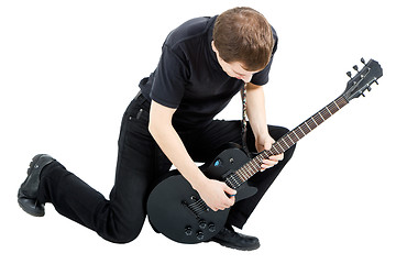 Image showing performer with an electric guitar