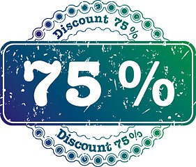 Image showing Stamp Discount seventy five percent