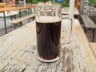 Image showing Dark beer