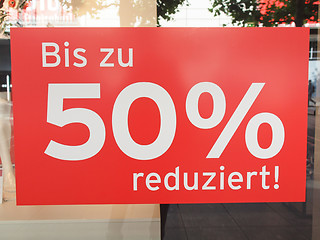 Image showing Sales discount sign