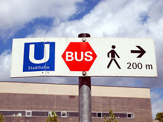 Image showing Ubahn sign