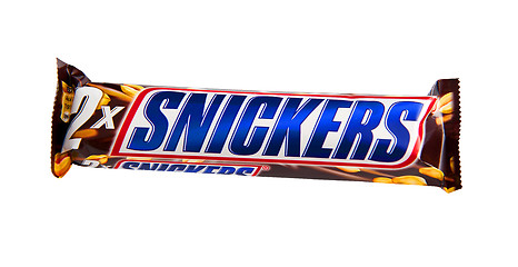 Image showing Snickers isolated on white background