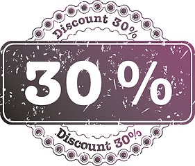 Image showing Stamp Discount thirty percent