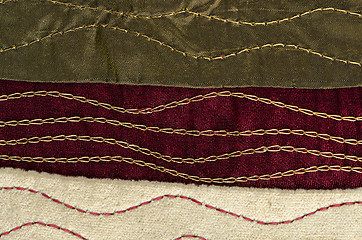 Image showing Red cloth texture