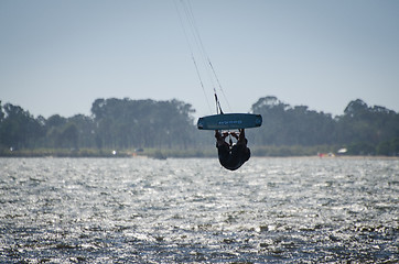 Image showing Participant in the Portuguese National Kitesurf Championship 201