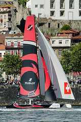 Image showing Alinghi compete in the Extreme Sailing Series