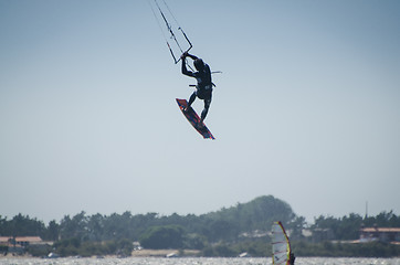 Image showing Participant in the Portuguese National Kitesurf Championship 201