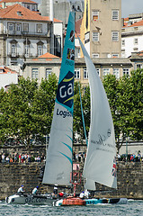 Image showing GAC Pindar compete in the Extreme Sailing Series