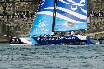 Image showing The Wave - Muscat compete in the Extreme Sailing Series