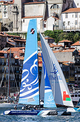 Image showing The Wave - Muscat compete in the Extreme Sailing Series