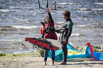 Image showing Participants in the Portuguese National Kitesurf Championship 20