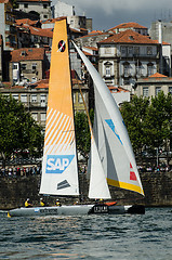 Image showing SAP Extreme Sailing Team compete in the Extreme Sailing Series